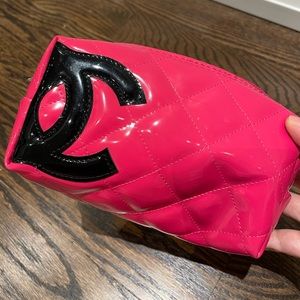 Bright pink Makeup Pouch (great quality)